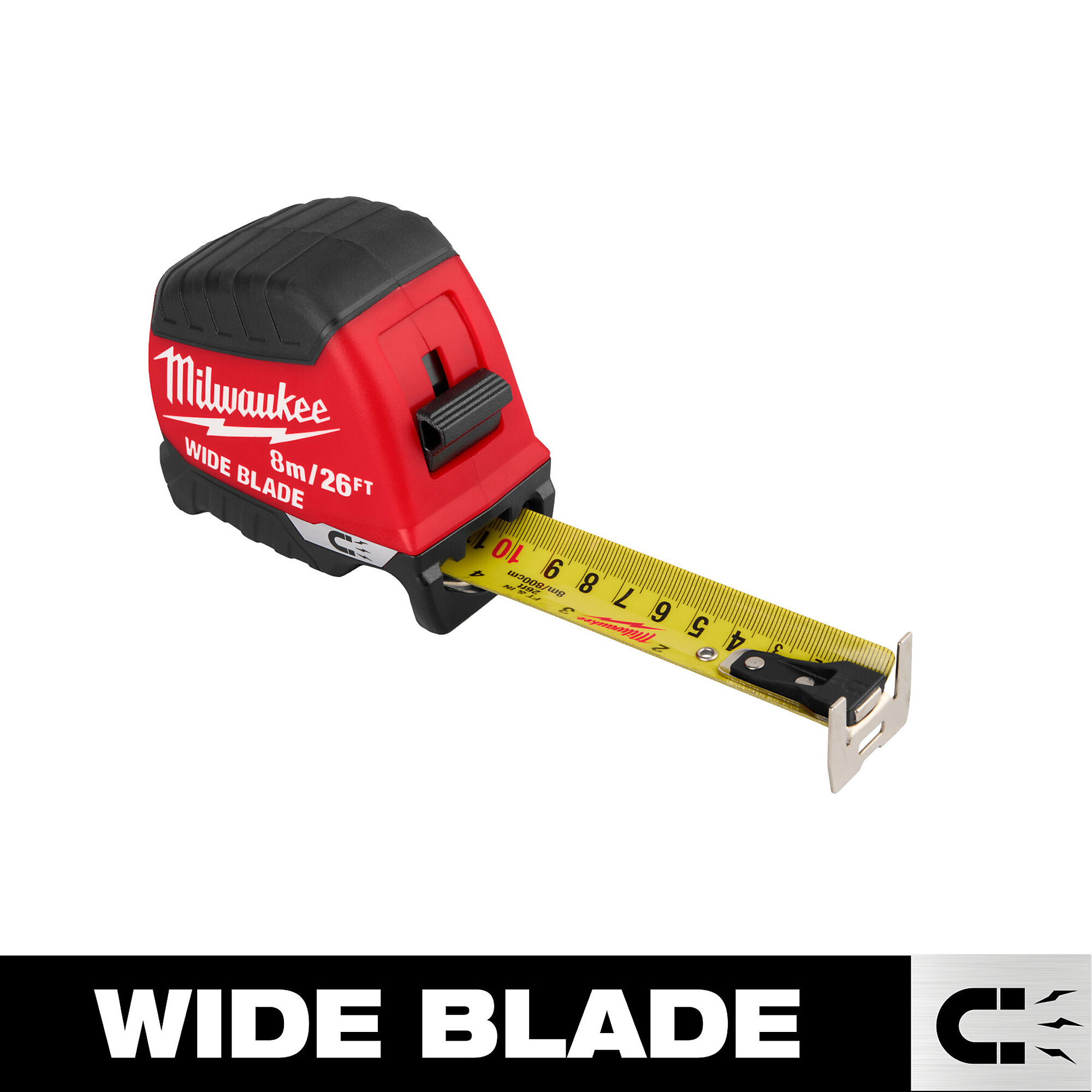 Milwaukee, 8m/26ft. Wide Blade Magnetic Tape Measure, Model# 48-22-1226M